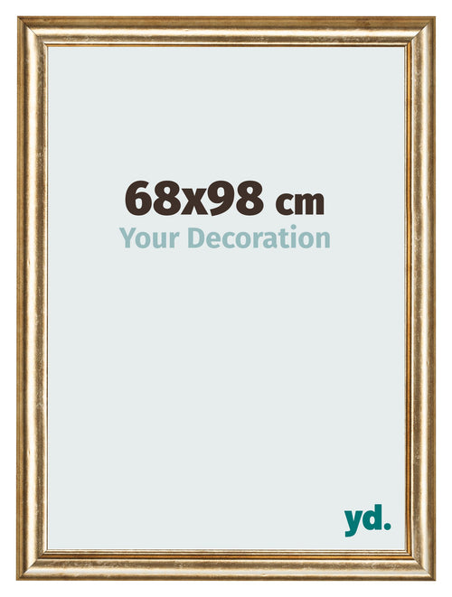Bilderrahmen 68x98cm Gold Antik MDF Lazio Vorne Messe | Yourdecoration.at