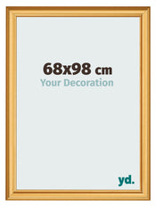 Bilderrahmen 68x98cm Gold Matt MDF Lazio Vorne Messe | Yourdecoration.at