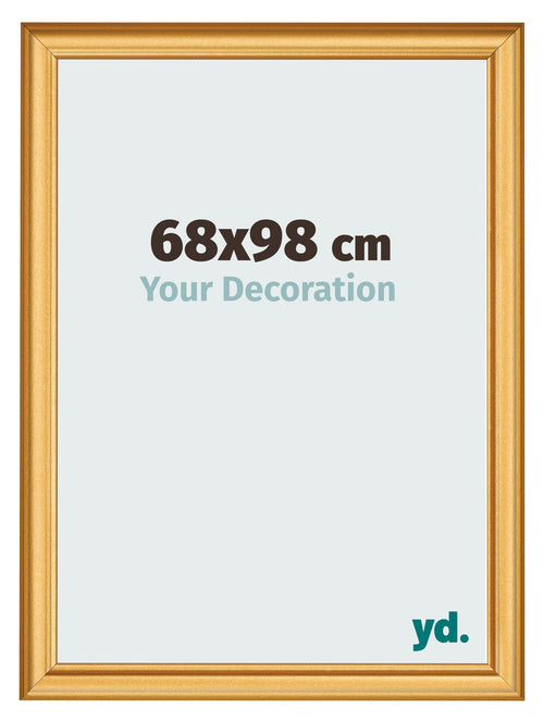 Bilderrahmen 68x98cm Gold Matt MDF Lazio Vorne Messe | Yourdecoration.at