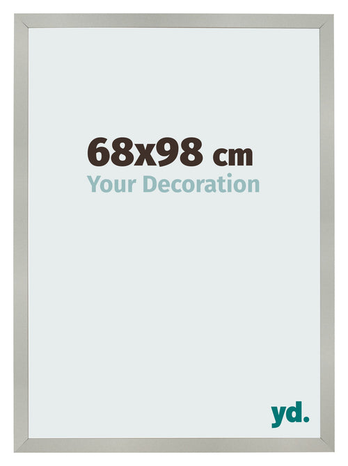 Bilderrahmen 68x98cm Silber Matt MDF Bologna Vorne Messe | Yourdecoration.at