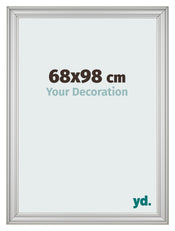 Bilderrahmen 68x98cm Silber Matt MDF Lazio Vorne Messe | Yourdecoration.at