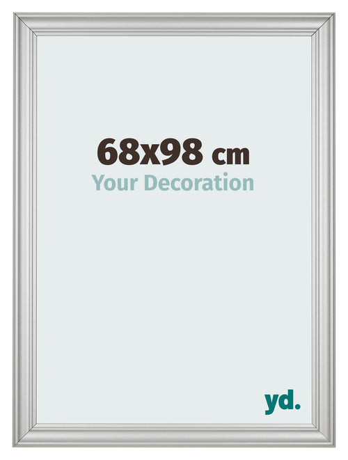 Bilderrahmen 68x98cm Silber Matt MDF Lazio Vorne Messe | Yourdecoration.at