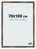Bilderrahmen 70x100 cm Oxidiertes Metall MDF Bologna Vorne Messe | Yourdecoration.at