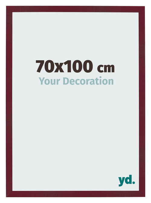 Bilderrahmen 70x100 cm Weinrot Gewischt MDF Bologna Vorne Messe | Yourdecoration.at