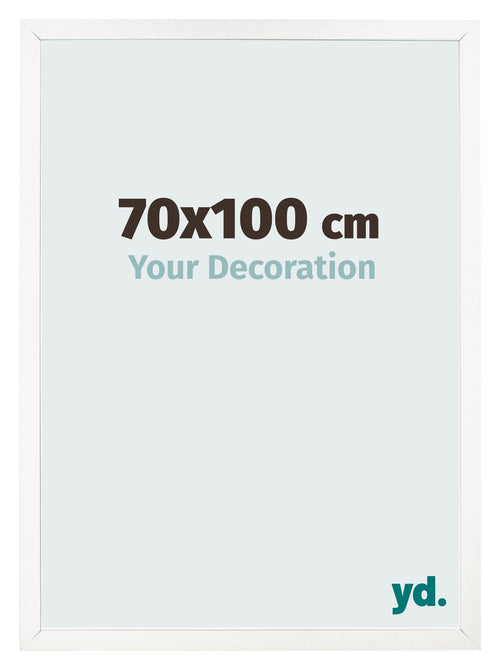 Bilderrahmen 70x100 cm Weiss Hochglanz MDF Bologna Vorne Messe | Yourdecoration.at