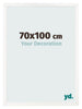 Bilderrahmen 70x100 cm Weiss Hochglanz MDF Bologna Vorne Messe | Yourdecoration.at