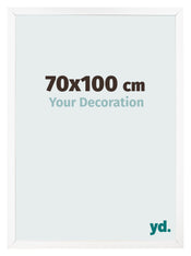 Bilderrahmen 70x100 cm Weiss Matt MDF Bologna Vorne Messe | Yourdecoration.at