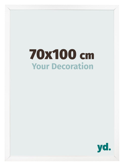 Bilderrahmen 70x100 cm Weiss Matt MDF Bologna Vorne Messe | Yourdecoration.at