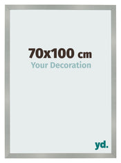 Bilderrahmen 70x100cm Aluminium Gebürstet MDF Bologna Vorne Messe | Yourdecoration.at