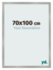 Bilderrahmen 70x100cm Aluminium Gebürstet MDF Bologna Vorne Messe | Yourdecoration.at