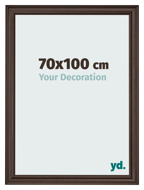 Bilderrahmen 70x100cm Eiche Dunkel MDF Lazio Vorne Messe | Yourdecoration.at