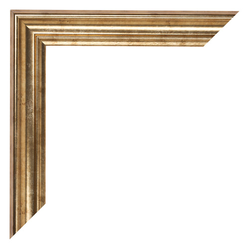 Bilderrahmen 70x100cm Gold Antik MDF Lazio Detail Ecke | Yourdecoration.at