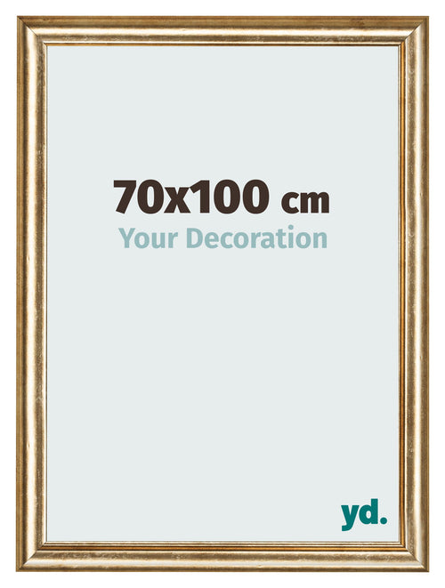 Bilderrahmen 70x100cm Gold Antik MDF Lazio Vorne Messe | Yourdecoration.at
