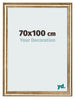 Bilderrahmen 70x100cm Gold Antik MDF Lazio Vorne Messe | Yourdecoration.at