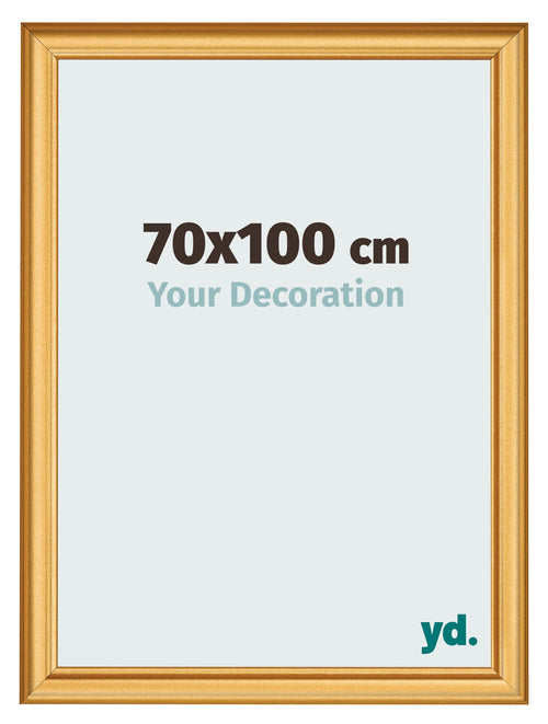 Bilderrahmen 70x100cm Gold Matt MDF Lazio Vorne Messe | Yourdecoration.at