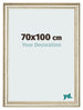 Bilderrahmen 70x100cm Metallglanz MDF Lazio Vorne Messe | Yourdecoration.at