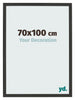 Bilderrahmen 70x100cm Schwarz Gemasert MDF Bologna Vorne Messe | Yourdecoration.at