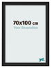 Bilderrahmen 70x100cm Schwarz Gemasert MDF Lazio Vorne Messe | Yourdecoration.at