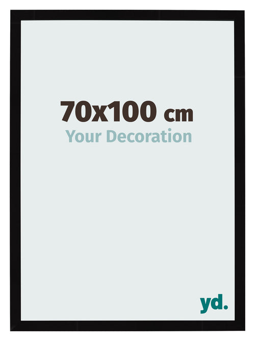 Bilderrahmen 70x100cm Schwarz Hochglanz MDF Bologna Vorne Messe | Yourdecoration.at