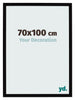 Bilderrahmen 70x100cm Schwarz Hochglanz MDF Bologna Vorne Messe | Yourdecoration.at