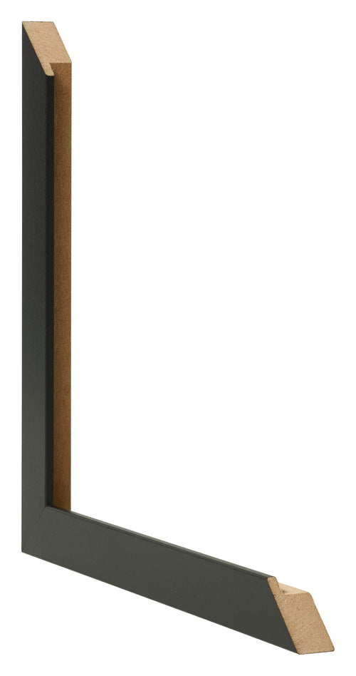 Bilderrahmen 70x100cm Schwarz Matt MDF Bologna Detail Querschnitte | Yourdecoration.at