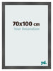 Bilderrahmen 70x100cm Schwarz Silber Poliert MDF Pisa Vorne Messe | Yourdecoration.at