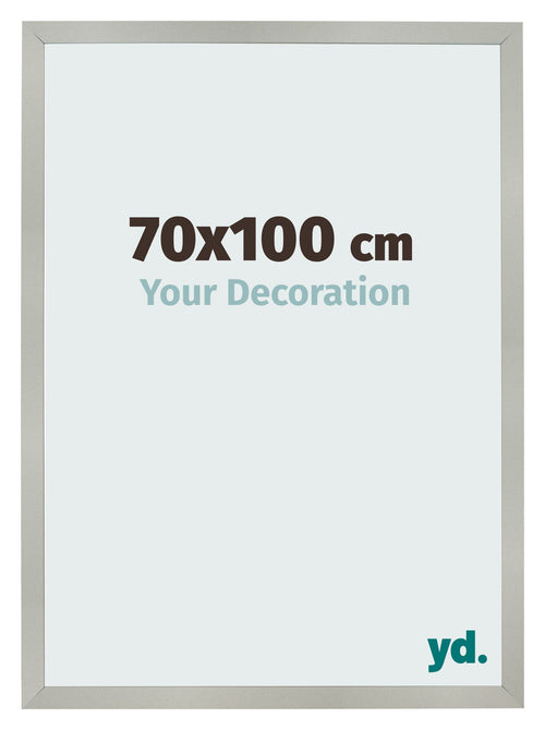 Bilderrahmen 70x100cm Silber Matt MDF Bologna Vorne Messe | Yourdecoration.at