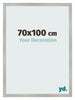 Bilderrahmen 70x100cm Silber Matt MDF Bologna Vorne Messe | Yourdecoration.at