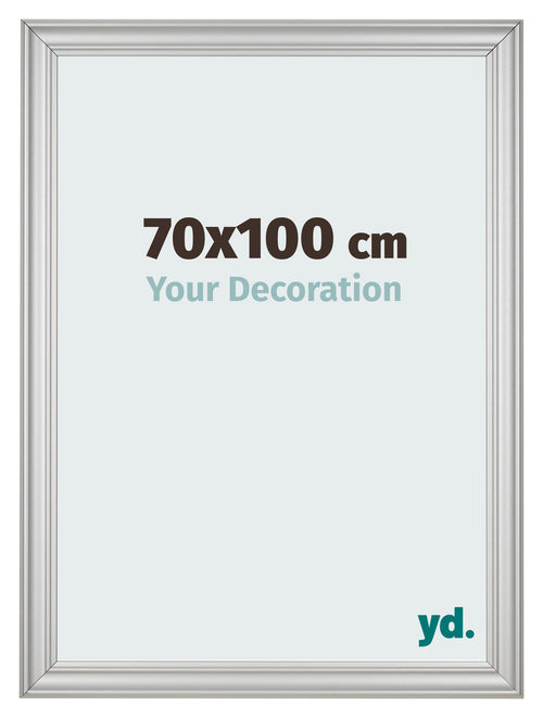 Bilderrahmen 70x100cm Silber Matt MDF Lazio Vorne Messe | Yourdecoration.at