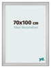 Bilderrahmen 70x100cm Silber Matt MDF Lazio Vorne Messe | Yourdecoration.at