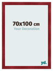 Bilderrahmen 70x100cm Weinrot Gewischt MDF Pisa Vorne Messe | Yourdecoration.at