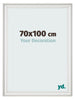 Bilderrahmen 70x100cm Weiss Gewischt MDF Lazio Vorne Messe | Yourdecoration.at