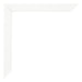 Bilderrahmen 70x100cm Weiss Hochglanz MDF Bologna Detail Ecke | Yourdecoration.at