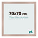 Bilderrahmen 70x70 cm Altrosa MDF Bologna Vorne Messe | Yourdecoration.at