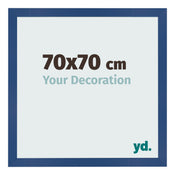 Bilderrahmen 70x70 cm Dunkelblau MDF Bologna Vorne Messe | Yourdecoration.at