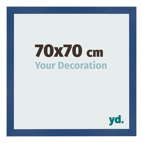 Bilderrahmen 70x70 cm Dunkelblau MDF Bologna Vorne Messe | Yourdecoration.at
