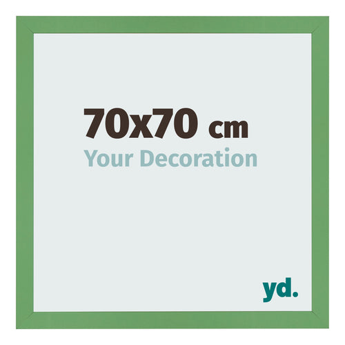 Bilderrahmen 70x70 cm Grun MDF Bologna Vorne Messe | Yourdecoration.at