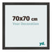 Bilderrahmen 70x70 cm Schwarz Matt MDF Bologna Vorne Messe | Yourdecoration.at