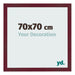 Bilderrahmen 70x70 cm Weinrot Gewischt MDF Bologna Vorne Messe | Yourdecoration.at