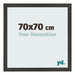 Bilderrahmen 70x70cm Antrazit MDF Bologna Vorne Messe | Yourdecoration.at