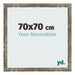 Bilderrahmen 70x70cm Blau Gold Meliert MDF Bologna Vorne Messe | Yourdecoration.at