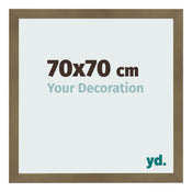Bilderrahmen 70x70cm Bronze Dekor MDF Bologna Vorne Messe | Yourdecoration.at