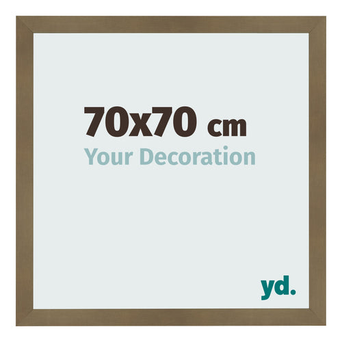 Bilderrahmen 70x70cm Bronze Dekor MDF Bologna Vorne Messe | Yourdecoration.at