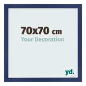 Bilderrahmen 70x70cm Dunkelblau Gewischt MDF Bologna Vorne Messe | Yourdecoration.at