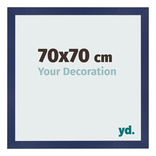 Bilderrahmen 70x70cm Dunkelblau Gewischt MDF Bologna Vorne Messe | Yourdecoration.at