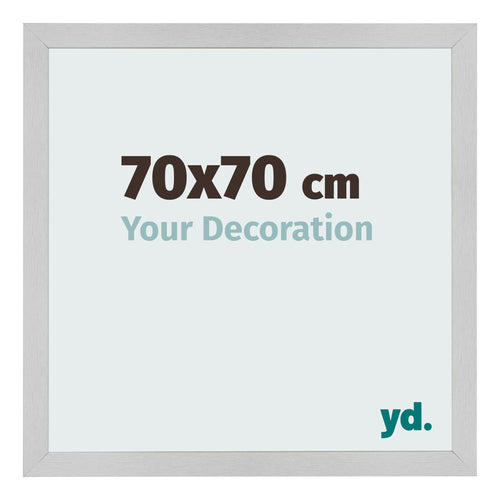 Bilderrahmen 70x70cm Edelstahl MDF Bologna Vorne Messe | Yourdecoration.at
