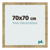 Bilderrahmen 70x70cm Gold Antik MDF Bologna Vorne Messe | Yourdecoration.at