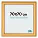 Bilderrahmen 70x70cm Gold Matt MDF Lazio Vorne Messe | Yourdecoration.at