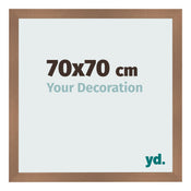 Bilderrahmen 70x70cm Kupfer Dekor MDF Bologna Vorne Messe | Yourdecoration.at