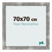 Bilderrahmen 70x70cm Metall Vintage MDF Pisa Vorne Messe | Yourdecoration.at
